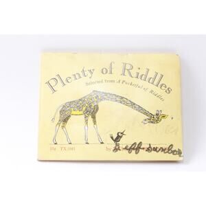 Plenty Of Riddles, Pocketful Of Riddles, Selected, Softcover, Picture Book